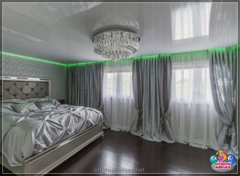 Plafond extensible dans la chambre: méthodes d'installation, options d'utilisation et exemples d'installation (125 photos + vidéo) (extensible) Plafond extensible dans la chambre: méthodes d'installation, options d'utilisation et exemples d'installation (125 photos + vidéo)
