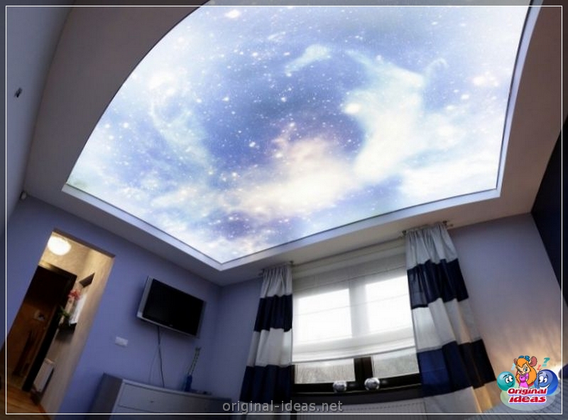 Plafond extensible dans la chambre: méthodes d'installation, options d'utilisation et exemples d'installation (125 photos + vidéo) (installation) Plafond extensible dans la chambre: méthodes d'installation, options d'utilisation et exemples d'installation (125 photos + vidéo)