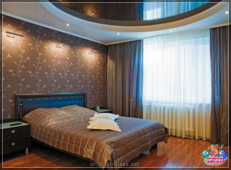 Plafond extensible dans la chambre: méthodes d'installation, options d'utilisation et exemples d'installation (125 photos + vidéo) (plafond) Plafond extensible dans la chambre: méthodes d'installation, options d'utilisation et exemples d'installation (125 photos + vidéo)