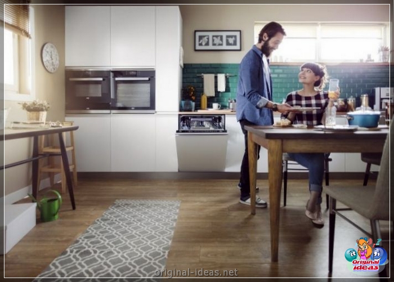 Técnica construída para a cozinha: tipos de tecnologia e regras básicas de instalação (105 fotos) (cozinha) Técnica construída para a cozinha: tipos de tecnologia e regras básicas de instalação (105 fotos)
