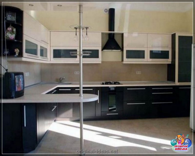 Cocina con un bar: 105 fotos reales del uso de un bar en la cocina (fotos) Cocina con un bar: 105 fotos reales del uso de un bar en la cocina