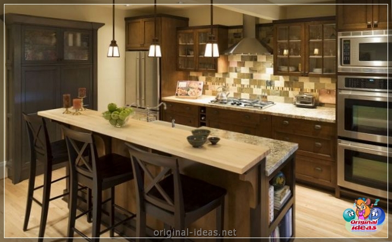 Cocina con un bar: 105 fotos reales del uso de un bar en la cocina (reales) Cocina con un bar: 105 fotos reales del uso de un bar en la cocina