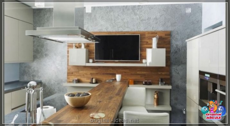 TV sur la cuisine: 130 photos Comment placer une télévision compétente (télévision) TV sur la cuisine: 130 photos Comment placer une télévision compétente
