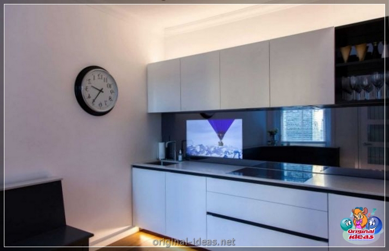 TV sur la cuisine: 130 photos Comment placer une télévision compétente (choisir modèle télévision) TV sur la cuisine: 130 photos Comment placer une télévision compétente