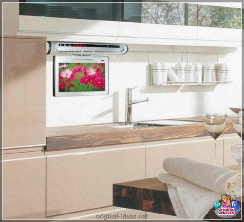 TV sur la cuisine: 130 photos Comment placer une télévision compétente (télévision) TV sur la cuisine: 130 photos Comment placer une télévision compétente