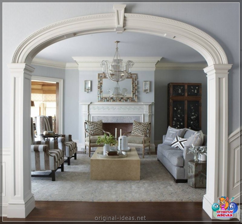 Arch in the living room - TOP 100 photos of the most interesting and beautiful ideas! (arch, living, room, photos, most, beautiful) Arch in the living room - TOP 100 photos of the most interesting and beautiful ideas!