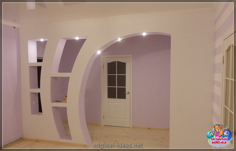 Arch in the living room - TOP 100 photos of the most interesting and beautiful ideas! (arch, living, room, photos, most, beautiful) Arch in the living room - TOP 100 photos of the most interesting and beautiful ideas!