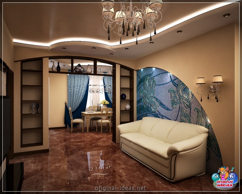 Arch in the living room - TOP 100 photos of the most interesting and beautiful ideas! (arch, living, room, photos, most, beautiful) Arch in the living room - TOP 100 photos of the most interesting and beautiful ideas!