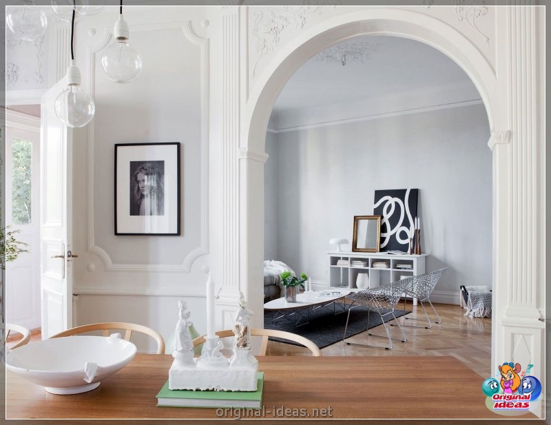 Arch in the living room - TOP 100 photos of the most interesting and beautiful ideas! (arch, living, room, photos, most, beautiful) Arch in the living room - TOP 100 photos of the most interesting and beautiful ideas!