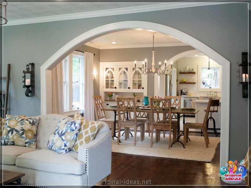 Arch in the living room - TOP 100 photos of the most interesting and beautiful ideas! (arch, living, room, photos, most, beautiful) Arch in the living room - TOP 100 photos of the most interesting and beautiful ideas!
