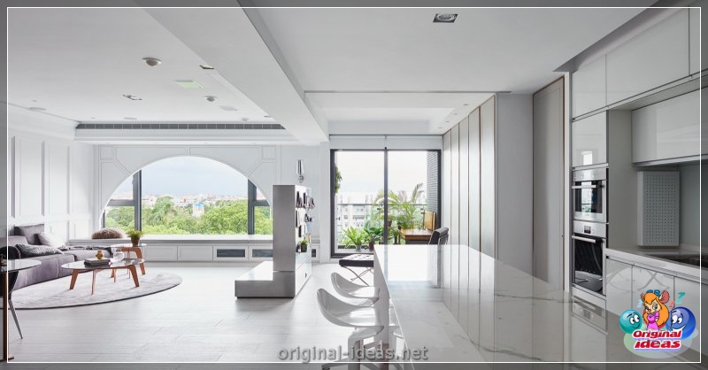 Arch in the living room - TOP 100 photos of the most interesting and beautiful ideas! (arch, living, room, photos, most, beautiful) Arch in the living room - TOP 100 photos of the most interesting and beautiful ideas!