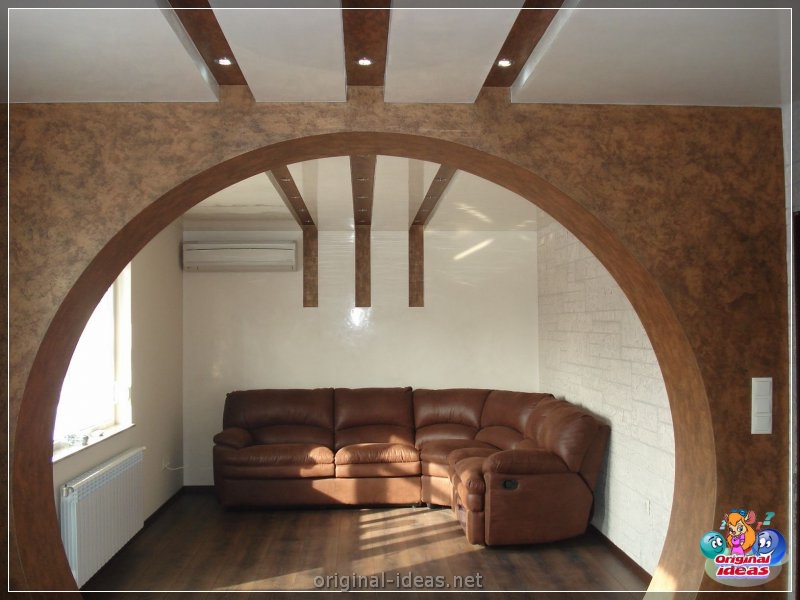 Arch in the living room - TOP 100 photos of the most interesting and beautiful ideas! (arch, living, room, photos, most, beautiful) Arch in the living room - TOP 100 photos of the most interesting and beautiful ideas!