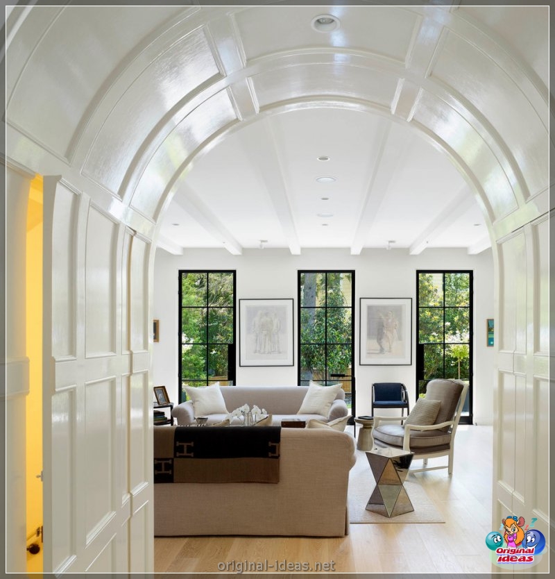 Arch in the living room - TOP 100 photos of the most interesting and beautiful ideas! (arch, living, room, photos, most, beautiful) Arch in the living room - TOP 100 photos of the most interesting and beautiful ideas!