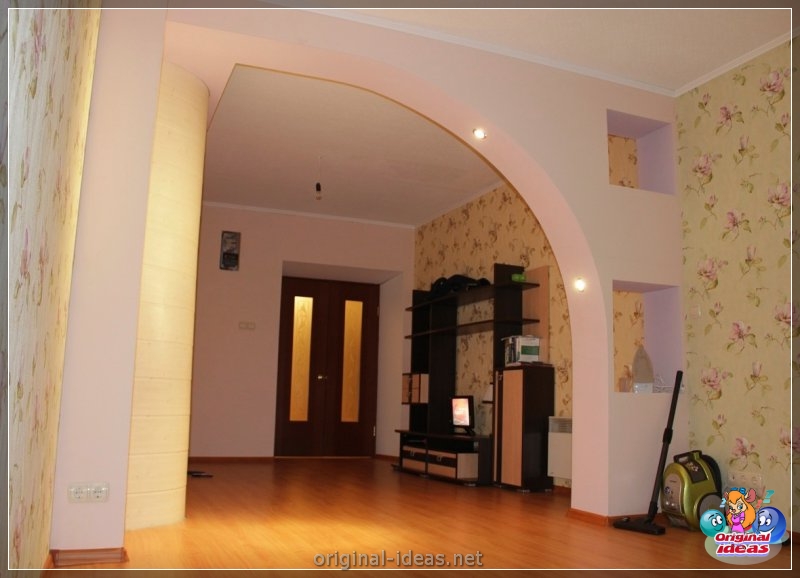 Arch in the living room - TOP 100 photos of the most interesting and beautiful ideas! (arch, living, room, photos, most, beautiful) Arch in the living room - TOP 100 photos of the most interesting and beautiful ideas!
