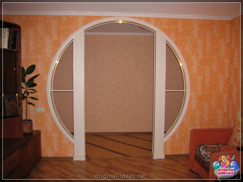 Arch in the living room - TOP 100 photos of the most interesting and beautiful ideas! (arch, living, room, photos, most, beautiful) Arch in the living room - TOP 100 photos of the most interesting and beautiful ideas!