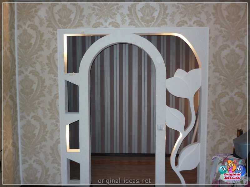Arch in the living room - TOP 100 photos of the most interesting and beautiful ideas! (arch, living, room, photos, most, beautiful) Arch in the living room - TOP 100 photos of the most interesting and beautiful ideas!