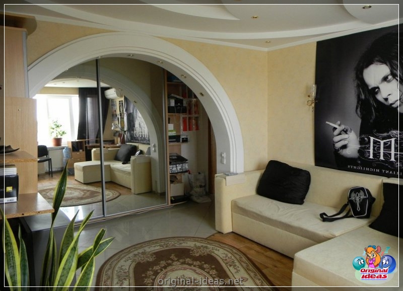 Arch in the living room - TOP 100 photos of the most interesting and beautiful ideas! (arch, living, room, photos, most, beautiful) Arch in the living room - TOP 100 photos of the most interesting and beautiful ideas!