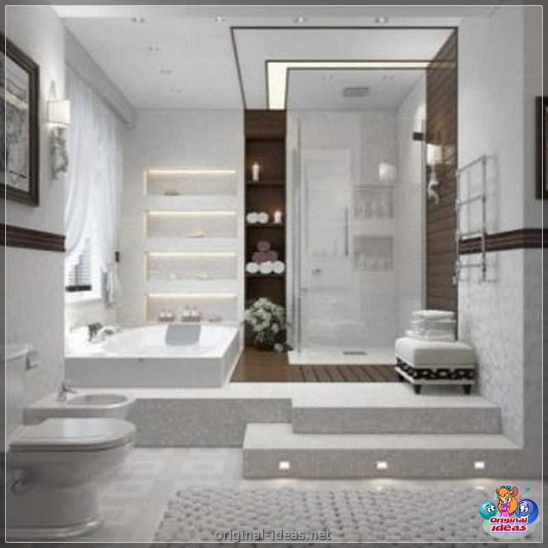 Azulejos de baño: 70 fotos de las mejores ideas de diseño en el interior (azulejos, baño, fotos, ideas, diseño, interior) Azulejos de baño: 70 fotos de las mejores ideas de diseño en el interior