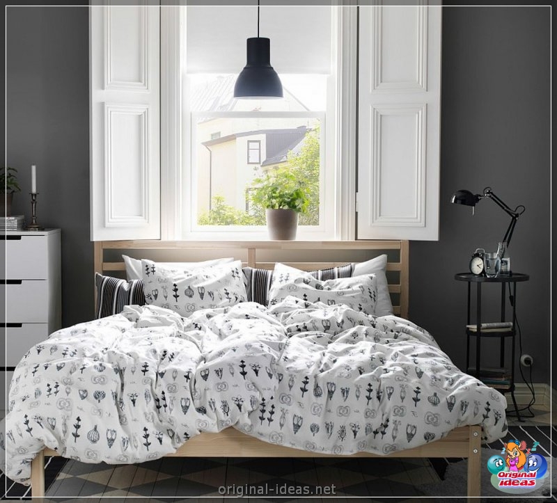 Спальні IKEA - 150 фотаздымкаў самых прыгожых варыянтаў для вашага камфорту (спальні, ikea) Спальні IKEA - 150 фотаздымкаў самых прыгожых варыянтаў для вашага камфорту