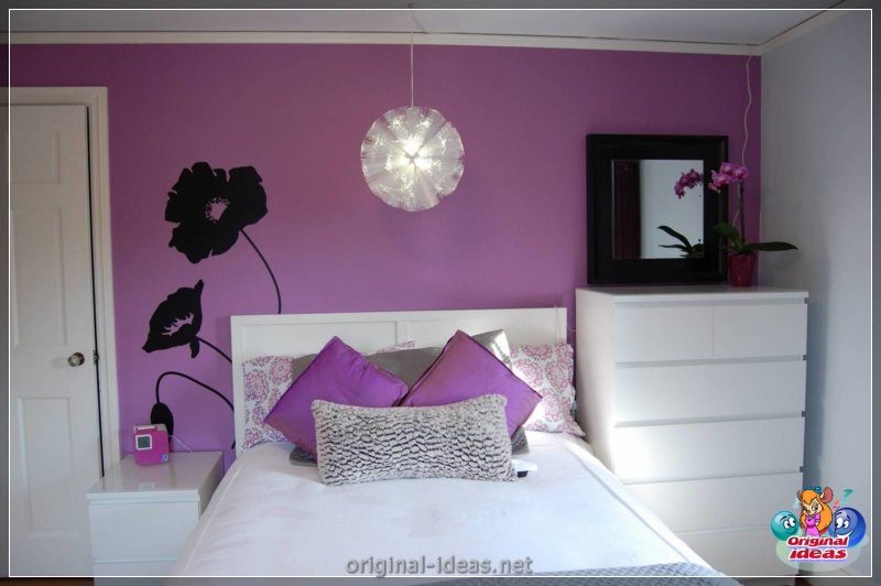 Violet walls - 50 real photos of a beautiful combination (violet, walls, beautiful, combination, purple paint walls, purple walls interior) Violet walls - 50 real photos of a beautiful combination