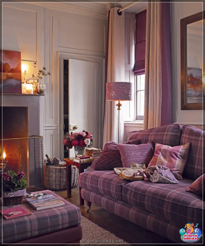 Violet walls - 50 real photos of a beautiful combination (violet, walls, beautiful, combination, purple paint walls, purple walls interior) Violet walls - 50 real photos of a beautiful combination