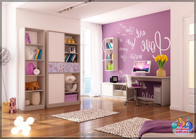 Violet walls - 50 real photos of a beautiful combination (violet, walls, beautiful, combination, purple paint walls, purple walls interior) Violet walls - 50 real photos of a beautiful combination