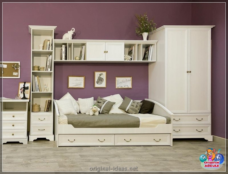 Violet walls - 50 real photos of a beautiful combination (violet, walls, beautiful, combination, purple paint walls, purple walls interior) Violet walls - 50 real photos of a beautiful combination