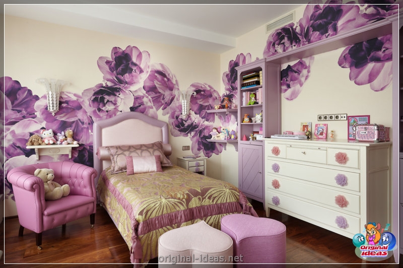 Violet walls - 50 real photos of a beautiful combination (violet, walls, beautiful, combination, purple paint walls, purple walls interior) Violet walls - 50 real photos of a beautiful combination