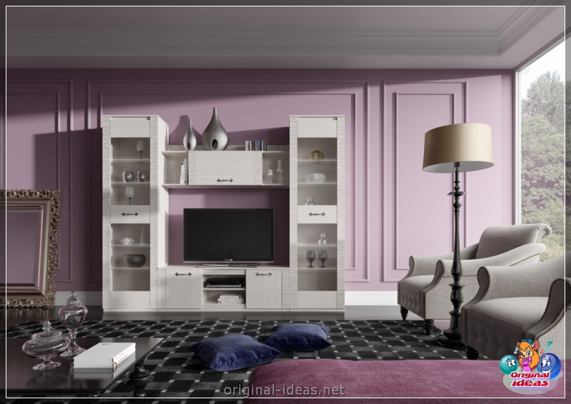Violet walls - 50 real photos of a beautiful combination (violet, walls, beautiful, combination, purple paint walls, purple walls interior) Violet walls - 50 real photos of a beautiful combination