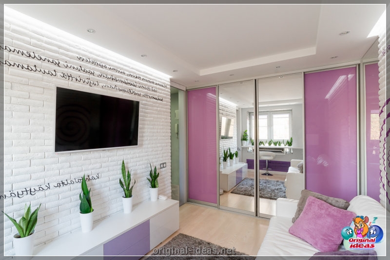 Violet walls - 50 real photos of a beautiful combination (violet, walls, beautiful, combination, purple paint walls, purple walls interior) Violet walls - 50 real photos of a beautiful combination