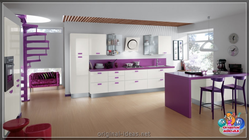 Violet walls - 50 real photos of a beautiful combination (violet, walls, beautiful, combination, purple paint walls, purple walls interior) Violet walls - 50 real photos of a beautiful combination