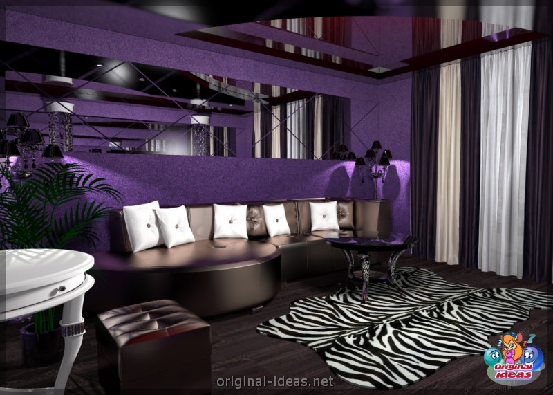 Violet walls - 50 real photos of a beautiful combination (violet, walls, beautiful, combination, purple paint walls, purple walls interior) Violet walls - 50 real photos of a beautiful combination