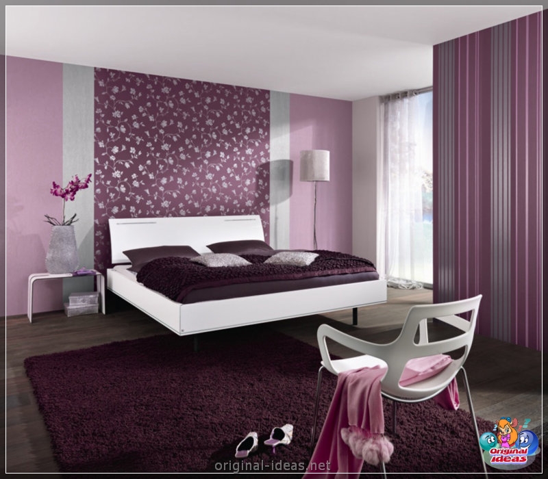 Violet walls - 50 real photos of a beautiful combination (violet, walls, beautiful, combination, purple paint walls, purple walls interior) Violet walls - 50 real photos of a beautiful combination