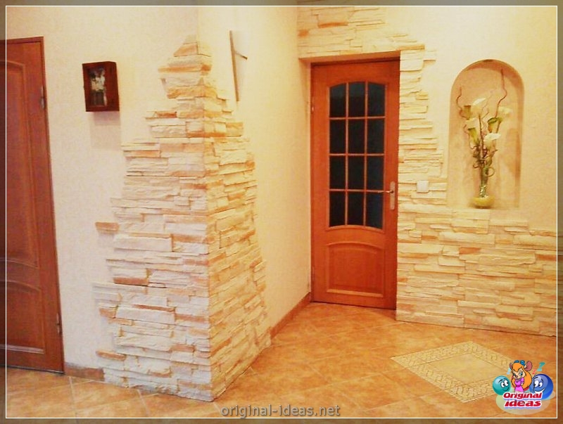 Decoración del pasillo con una piedra - 105 fotos de opciones de decoración hechas (decoración, pasillo, piedra, fotos) Decoración del pasillo con una piedra - 105 fotos de opciones de decoración hechas
