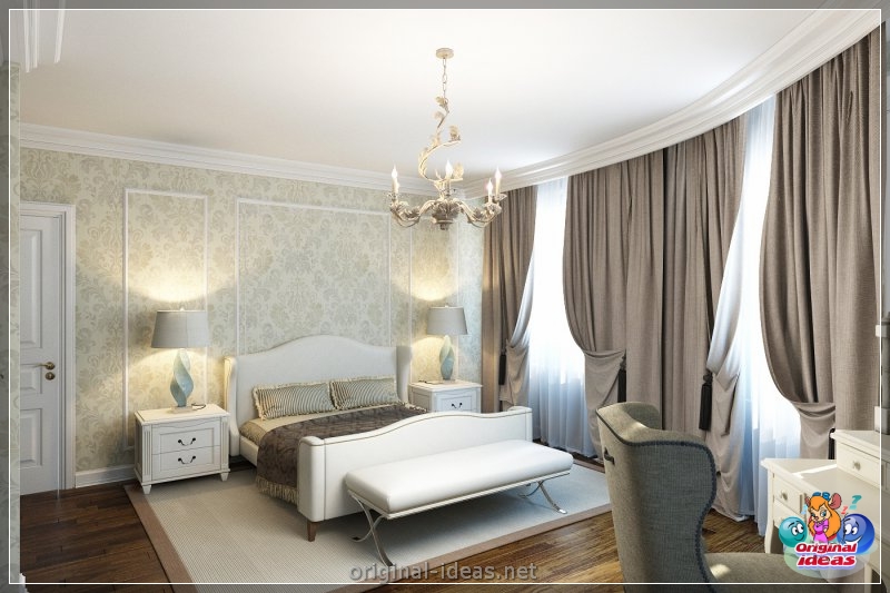 Classic bedrooms - a catalog of the best options and stylish design (100 photos) (classic, bedrooms, design, photos, bedroom classic style) Classic bedrooms - a catalog of the best options and stylish design (100 photos)