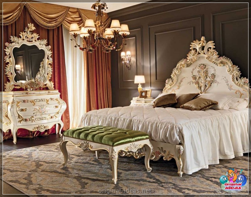 Classic bedrooms - a catalog of the best options and stylish design (100 photos) (classic, bedrooms, design, photos, bedroom classic style) Classic bedrooms - a catalog of the best options and stylish design (100 photos)