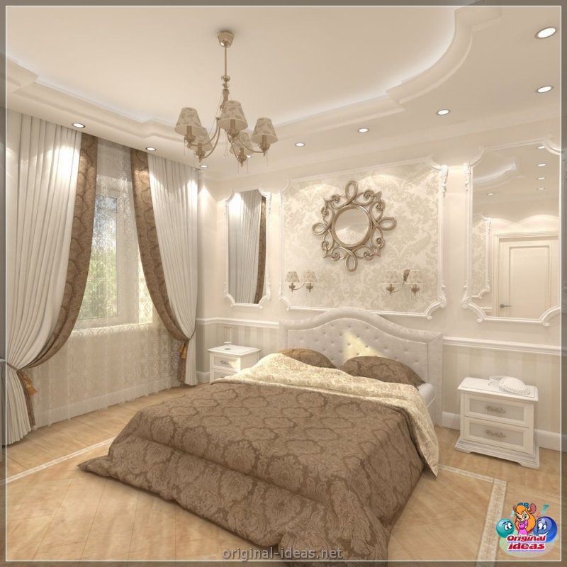 Classic bedrooms - a catalog of the best options and stylish design (100 photos) (classic, bedrooms, design, photos, bedroom classic style) Classic bedrooms - a catalog of the best options and stylish design (100 photos)