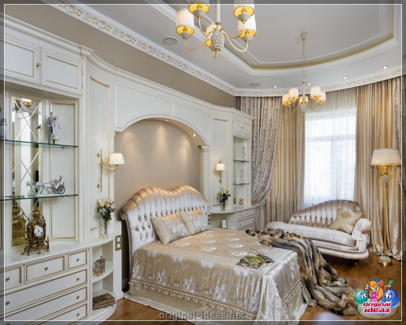 Classic bedrooms - a catalog of the best options and stylish design (100 photos) (classic, bedrooms, design, photos, bedroom classic style) Classic bedrooms - a catalog of the best options and stylish design (100 photos)