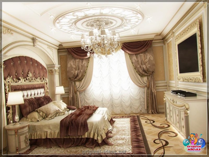 Classic bedrooms - a catalog of the best options and stylish design (100 photos) (classic, bedrooms, design, photos, bedroom classic style) Classic bedrooms - a catalog of the best options and stylish design (100 photos)