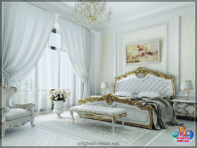 Classic bedrooms - a catalog of the best options and stylish design (100 photos) (classic, bedrooms, design, photos, bedroom classic style) Classic bedrooms - a catalog of the best options and stylish design (100 photos)