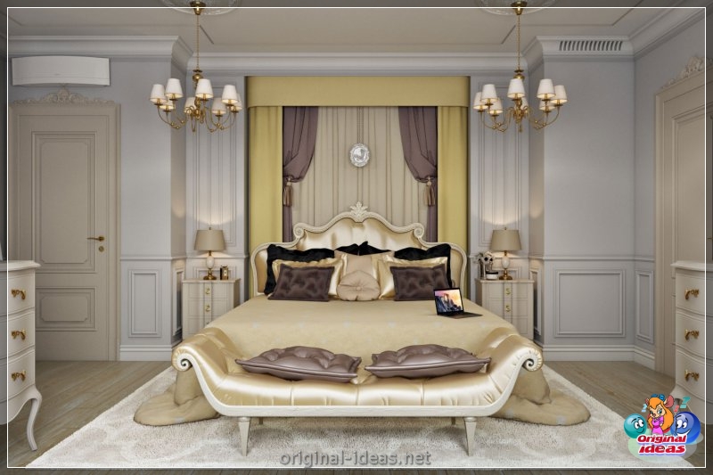 Classic bedrooms - a catalog of the best options and stylish design (100 photos) (classic, bedrooms, design, photos, bedroom classic style) Classic bedrooms - a catalog of the best options and stylish design (100 photos)