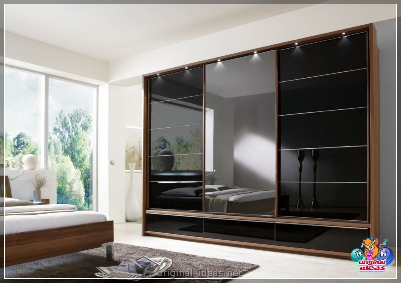 Wardrobe with a mirror - 75 photos of unusual novelties of stylish design (wardrobe, mirror, photos, stylish, design) Wardrobe with a mirror - 75 photos of unusual novelties of stylish design