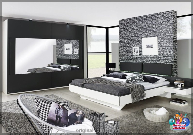 Wardrobe with a mirror - 75 photos of unusual novelties of stylish design (wardrobe, mirror, photos, stylish, design) Wardrobe with a mirror - 75 photos of unusual novelties of stylish design