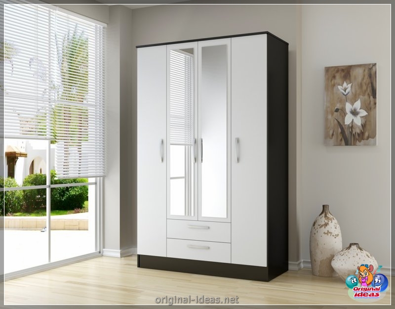 Wardrobe with a mirror - 75 photos of unusual novelties of stylish design (wardrobe, mirror, photos, stylish, design) Wardrobe with a mirror - 75 photos of unusual novelties of stylish design