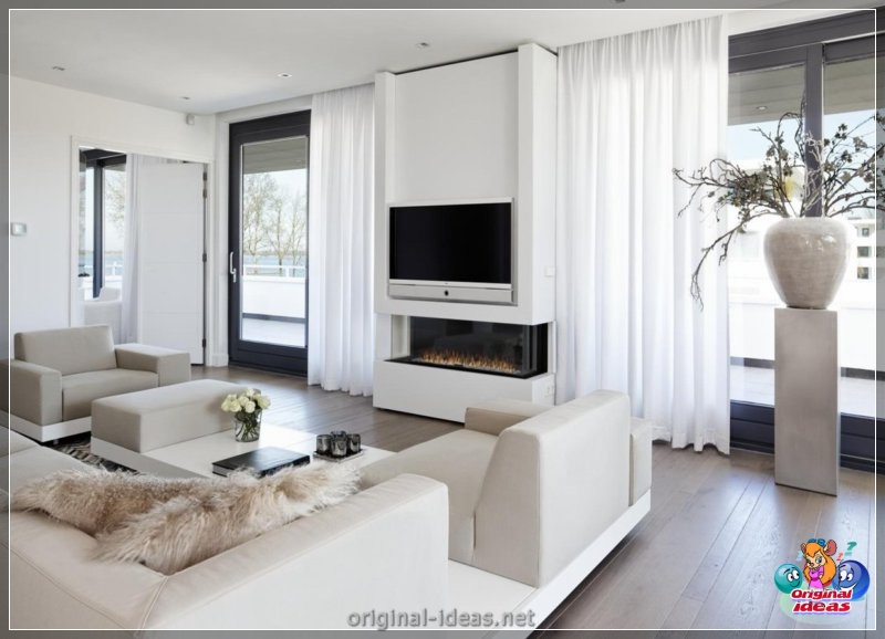 Sala de estar con chimenea: 80 fotos del estilo clásico en el nuevo diseño (sala, estar, chimenea, fotos) Sala de estar con chimenea: 80 fotos del estilo clásico en el nuevo diseño