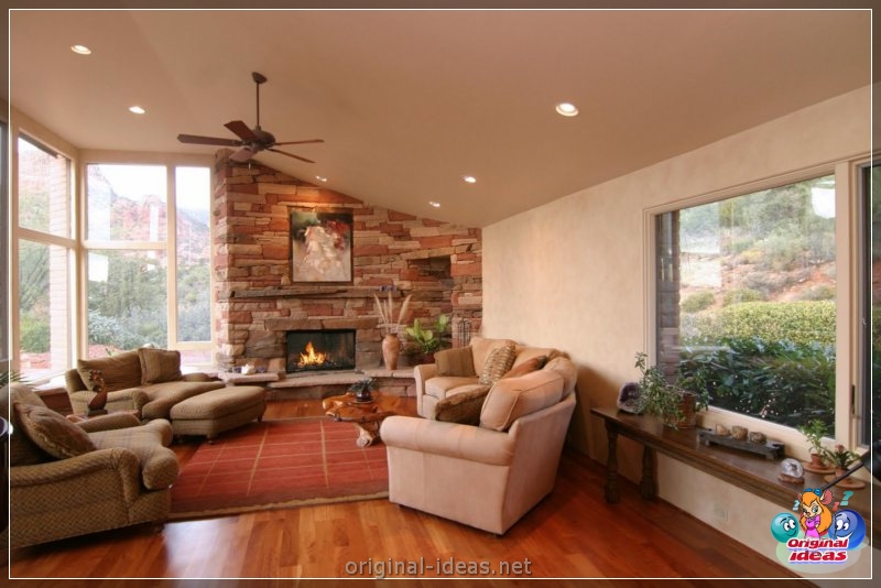 Sala de estar con chimenea: 80 fotos del estilo clásico en el nuevo diseño (sala, estar, chimenea, fotos) Sala de estar con chimenea: 80 fotos del estilo clásico en el nuevo diseño