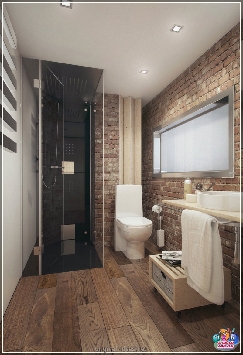 Baño de estilo loft - 100 fotos de diseño increíble (baño, estilo, loft, fotos, diseño) Baño de estilo loft - 100 fotos de diseño increíble