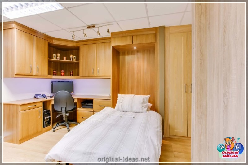 El gabinete en el dormitorio: los secretos de una elegante combinación de diseño (80 fotos) (gabinete, dormitorio, elegante, diseño) El gabinete en el dormitorio: los secretos de una elegante combinación de diseño (80 fotos)