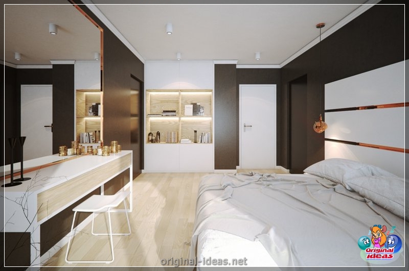 El gabinete en el dormitorio: los secretos de una elegante combinación de diseño (80 fotos) (gabinete, dormitorio, elegante, diseño) El gabinete en el dormitorio: los secretos de una elegante combinación de diseño (80 fotos)