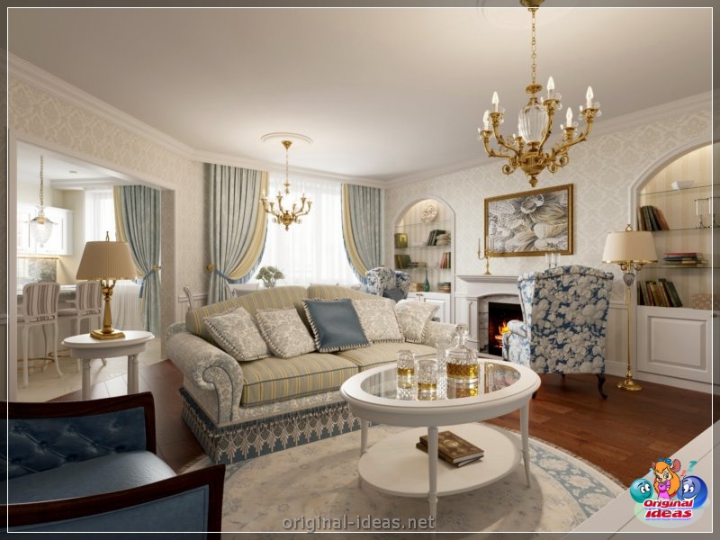Diseño clásico de apartamentos - 69 fotos de abundancia de joyas elegantes (diseño, clásico, apartamentos, fotos, diseño clásico apartamento, apartamento estilo clásico) Diseño clásico de apartamentos - 69 fotos de abundancia de joyas elegantes